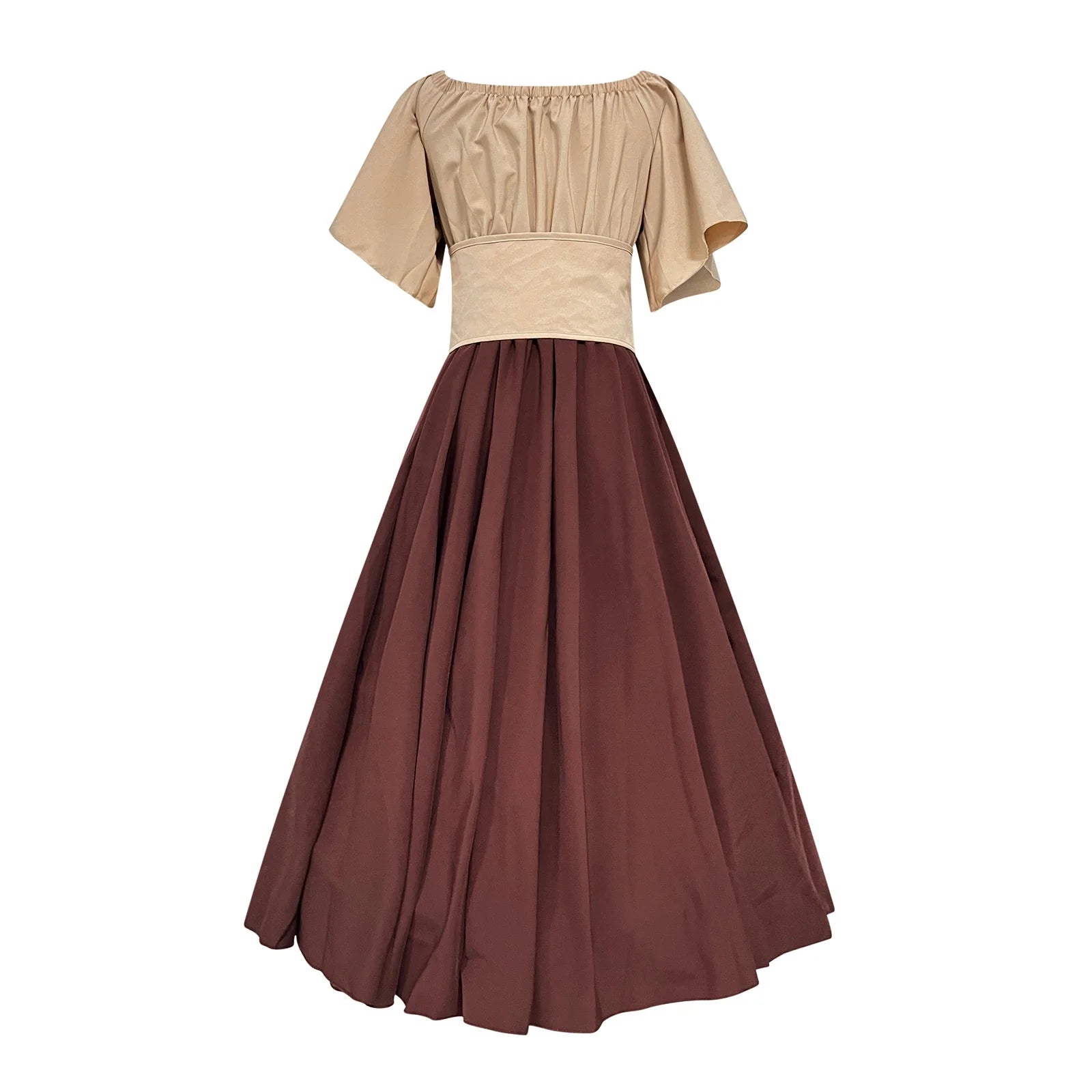 Women Vintage Corset Dress Solid Color Corset Midi Dress Winter plus Size Dress Fit and Flare Cocktail Dress Lace up Midi Dress Party Gown