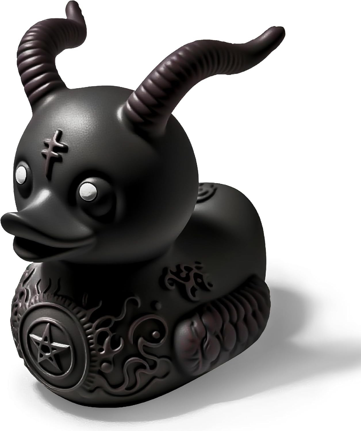 Punk Gothic Resin Duck, Satanic Gothic Duck, Gothic Punk Resin Duck Series, Desk